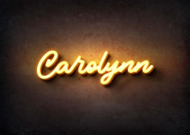 Free photo of Glow Name Profile Picture for Carolynn