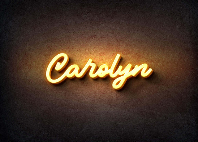 Free photo of Glow Name Profile Picture for Carolyn