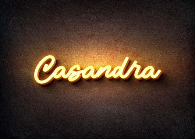 Free photo of Glow Name Profile Picture for Casandra