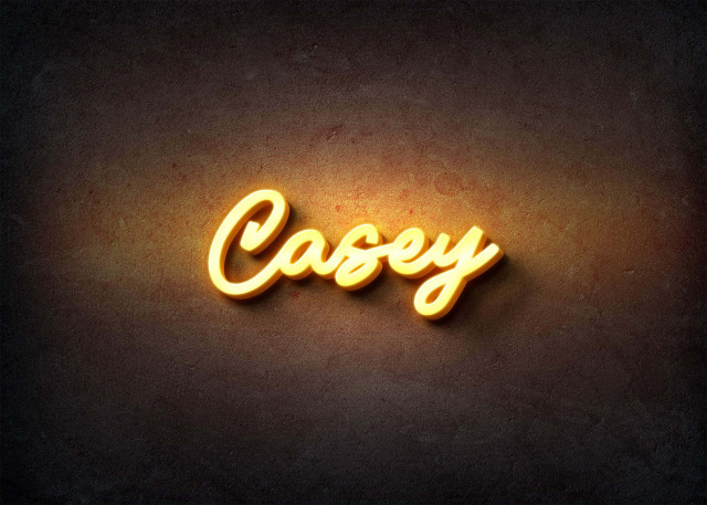 Free photo of Glow Name Profile Picture for Casey