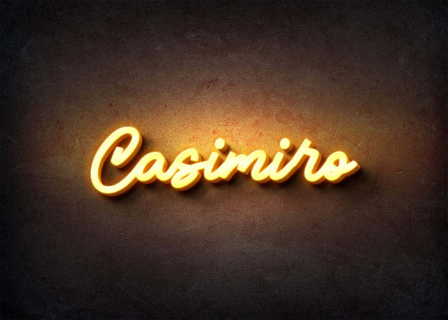 Free photo of Glow Name Profile Picture for Casimiro