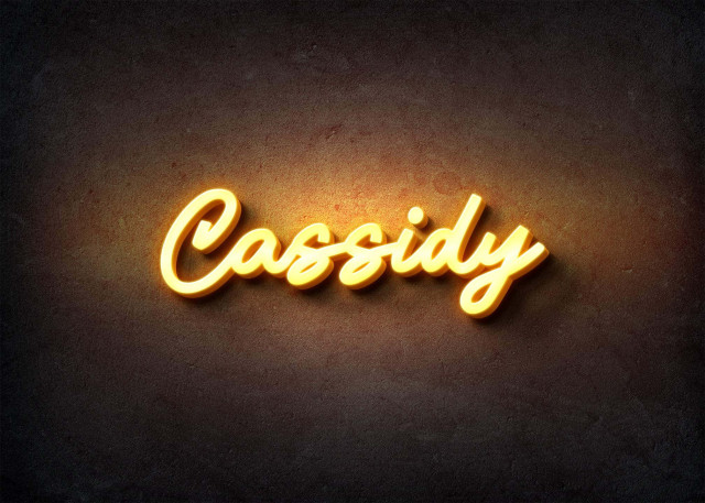 Free photo of Glow Name Profile Picture for Cassidy