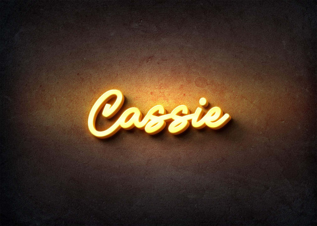 Free photo of Glow Name Profile Picture for Cassie