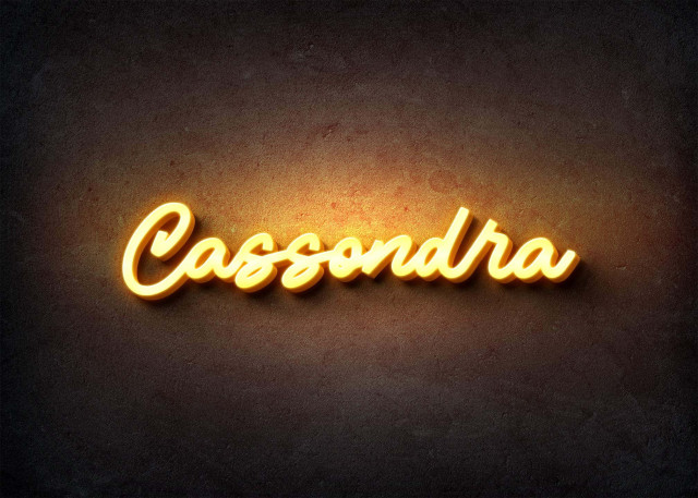 Free photo of Glow Name Profile Picture for Cassondra