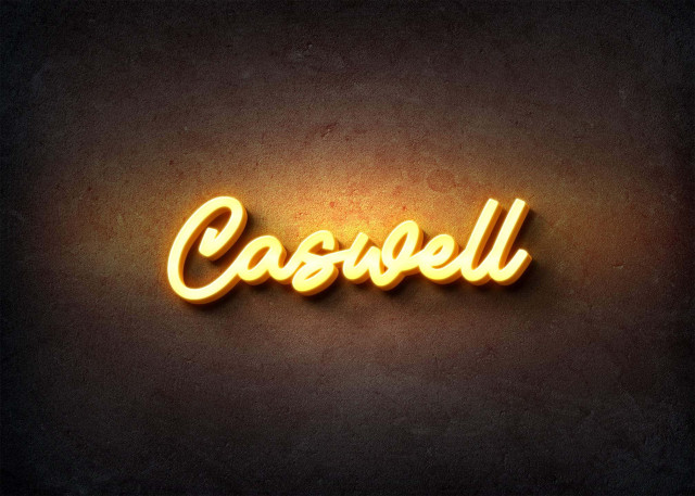 Free photo of Glow Name Profile Picture for Caswell