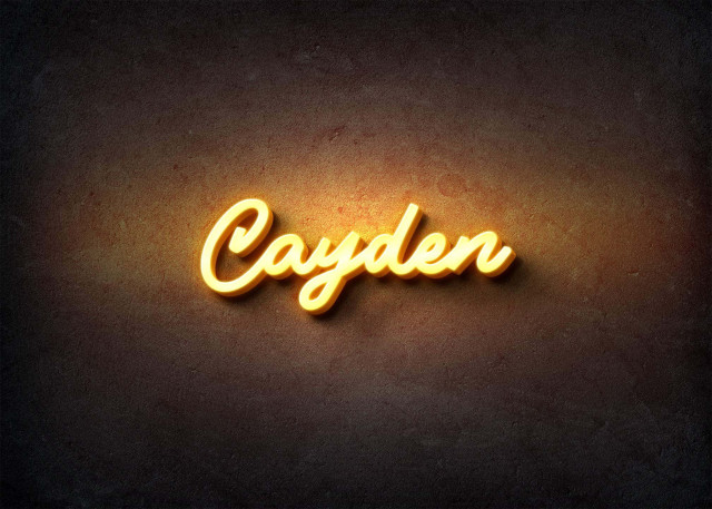 Free photo of Glow Name Profile Picture for Cayden