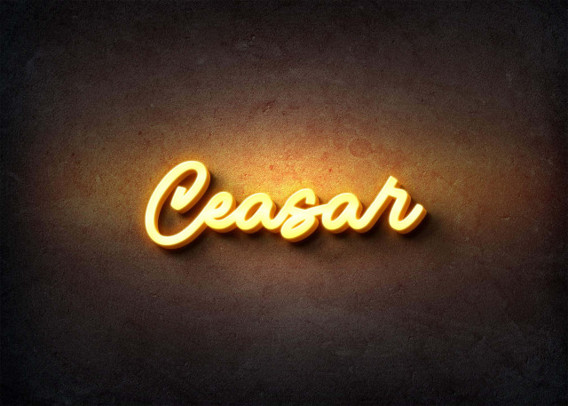 Free photo of Glow Name Profile Picture for Ceasar