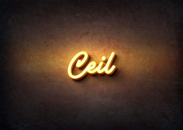 Free photo of Glow Name Profile Picture for Ceil