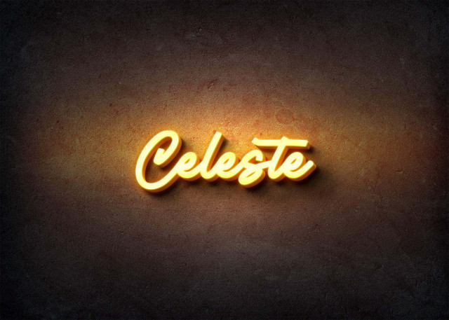 Free photo of Glow Name Profile Picture for Celeste