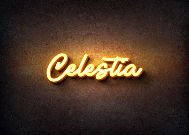 Free photo of Glow Name Profile Picture for Celestia