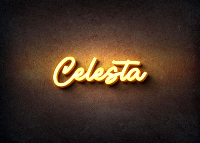 Free photo of Glow Name Profile Picture for Celesta