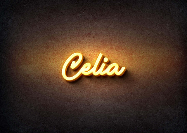 Free photo of Glow Name Profile Picture for Celia