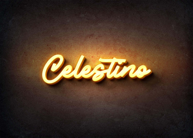 Free photo of Glow Name Profile Picture for Celestino