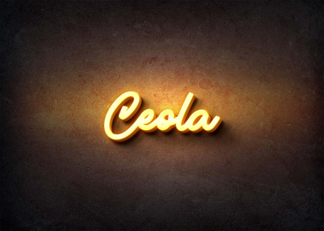Free photo of Glow Name Profile Picture for Ceola