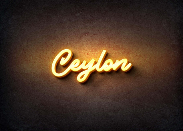 Free photo of Glow Name Profile Picture for Ceylon