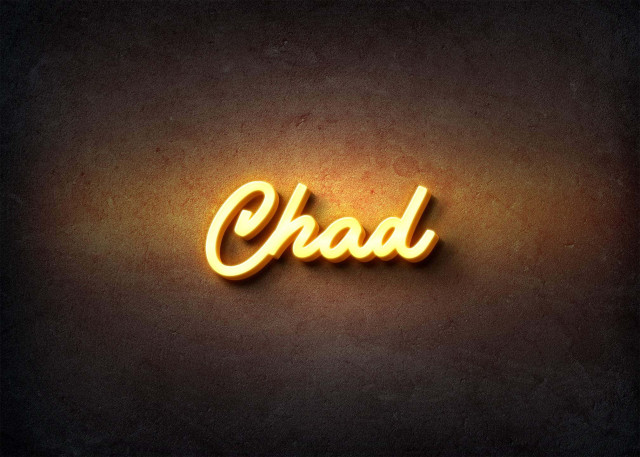 Free photo of Glow Name Profile Picture for Chad