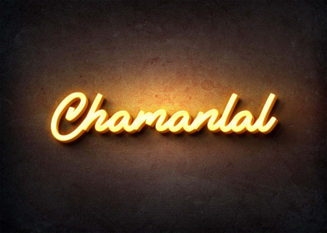 Free photo of Glow Name Profile Picture for Chamanlal