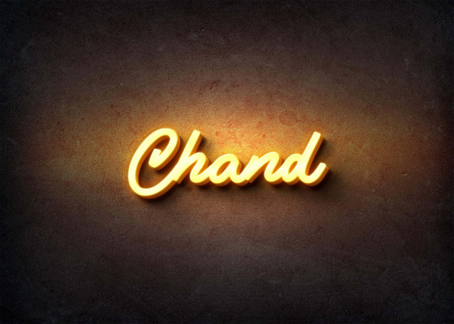 Free photo of Glow Name Profile Picture for Chand