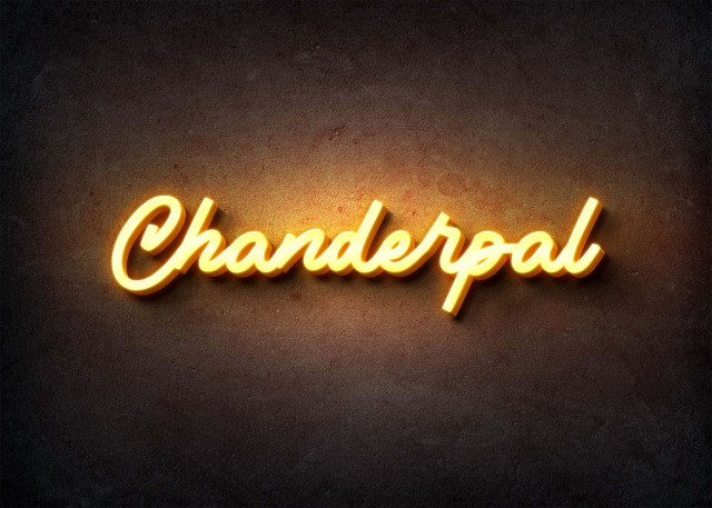 Free photo of Glow Name Profile Picture for Chanderpal