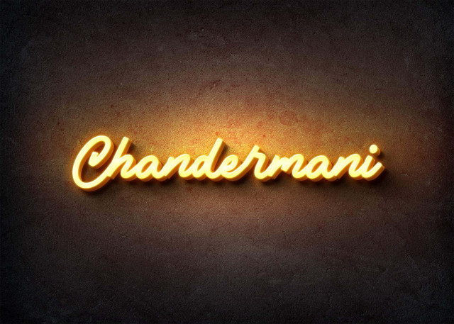 Free photo of Glow Name Profile Picture for Chandermani