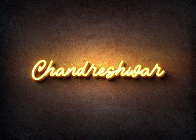 Free photo of Glow Name Profile Picture for Chandreshwar