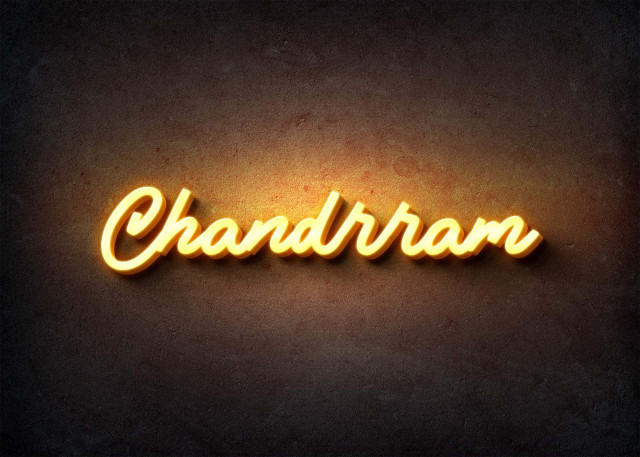Free photo of Glow Name Profile Picture for Chandrram