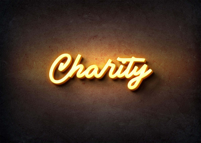 Free photo of Glow Name Profile Picture for Charity