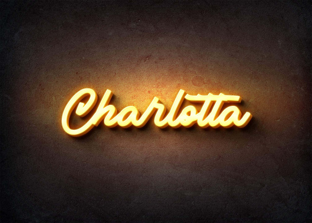 Free photo of Glow Name Profile Picture for Charlotta