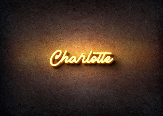 Free photo of Glow Name Profile Picture for Charlotte