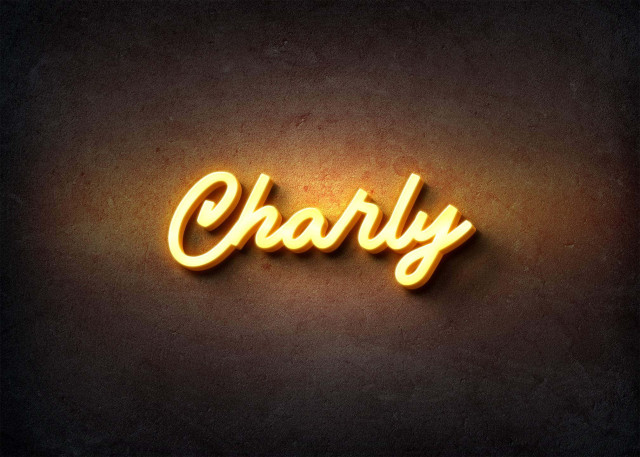 Free photo of Glow Name Profile Picture for Charly