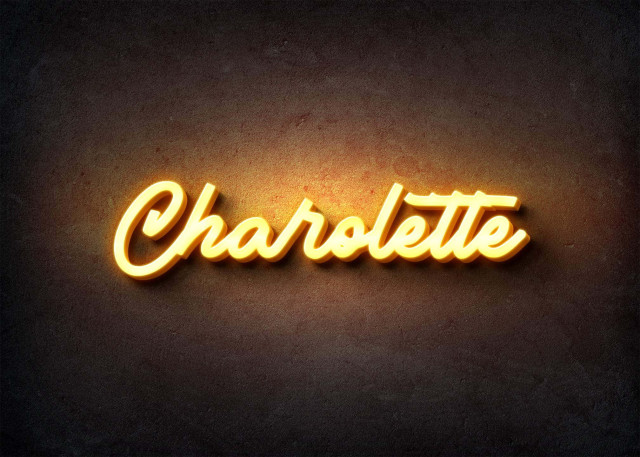 Free photo of Glow Name Profile Picture for Charolette