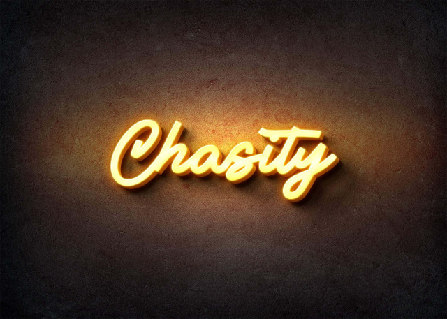 Free photo of Glow Name Profile Picture for Chasity