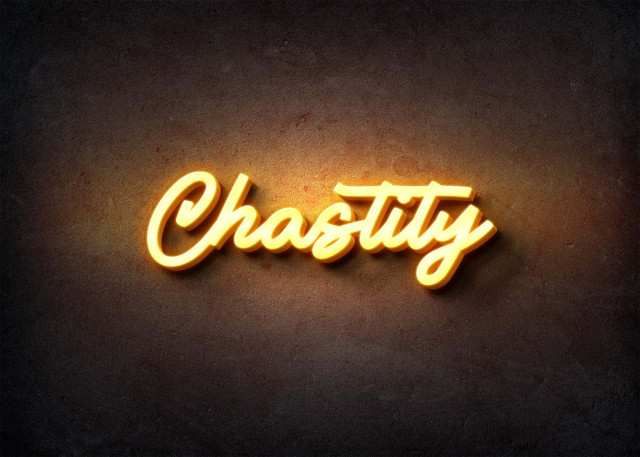 Free photo of Glow Name Profile Picture for Chastity