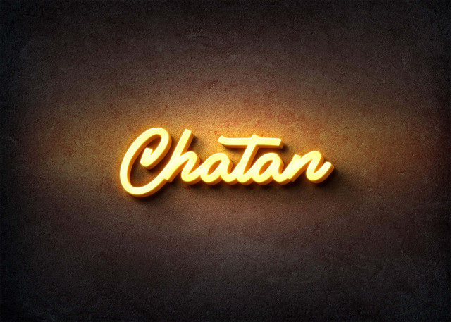 Free photo of Glow Name Profile Picture for Chatan