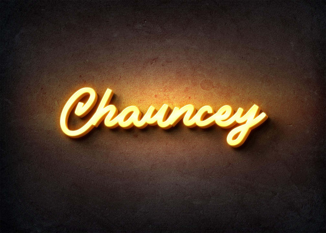 Free photo of Glow Name Profile Picture for Chauncey