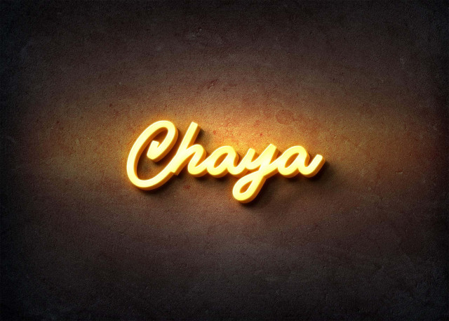 Free photo of Glow Name Profile Picture for Chaya