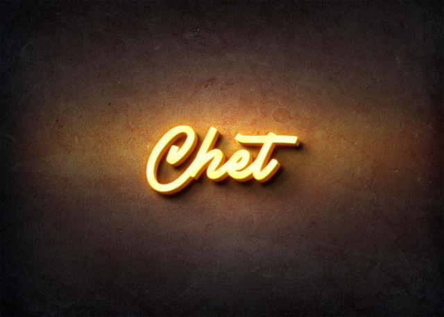 Free photo of Glow Name Profile Picture for Chet