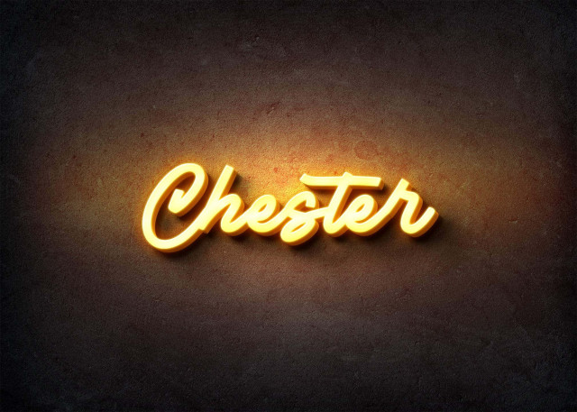 Free photo of Glow Name Profile Picture for Chester