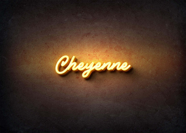 Free photo of Glow Name Profile Picture for Cheyenne