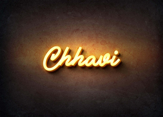 Free photo of Glow Name Profile Picture for Chhavi
