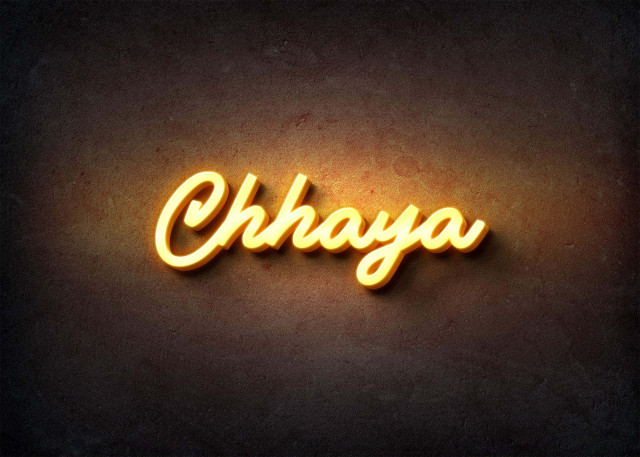 Free photo of Glow Name Profile Picture for Chhaya