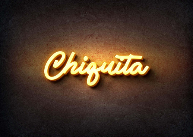 Free photo of Glow Name Profile Picture for Chiquita