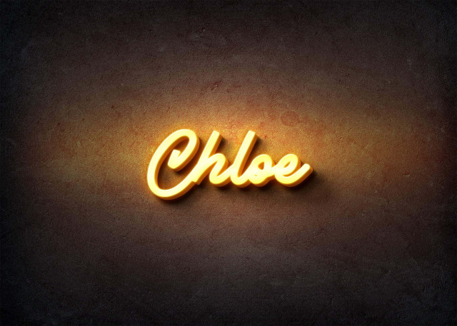 Free photo of Glow Name Profile Picture for Chloe