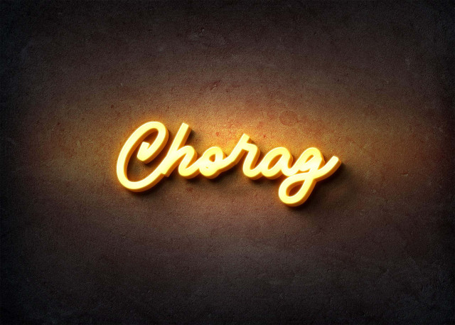 Free photo of Glow Name Profile Picture for Chorag
