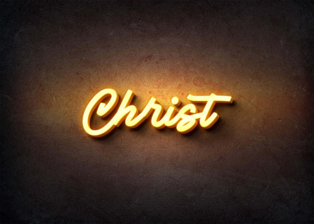 Free photo of Glow Name Profile Picture for Christ