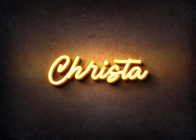 Free photo of Glow Name Profile Picture for Christa