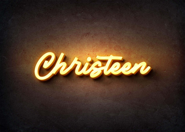 Free photo of Glow Name Profile Picture for Christeen