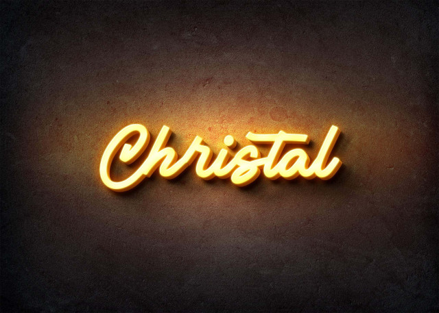 Free photo of Glow Name Profile Picture for Christal