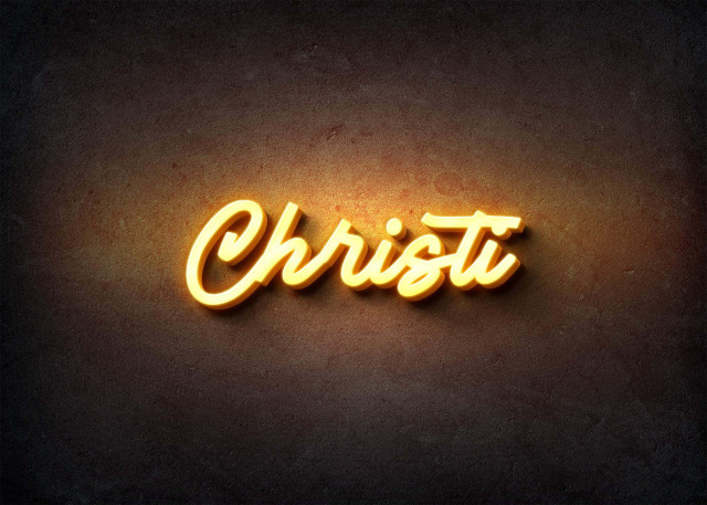 Free photo of Glow Name Profile Picture for Christi