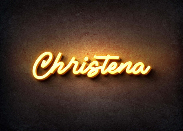 Free photo of Glow Name Profile Picture for Christena